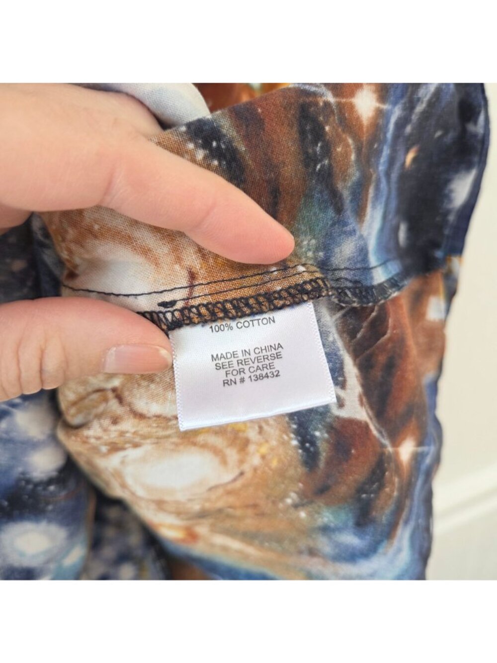 Modcloth Galaxy Print Fit and Flare Dress Blue Constellations Pinup Women's M - Picture 9 of 10